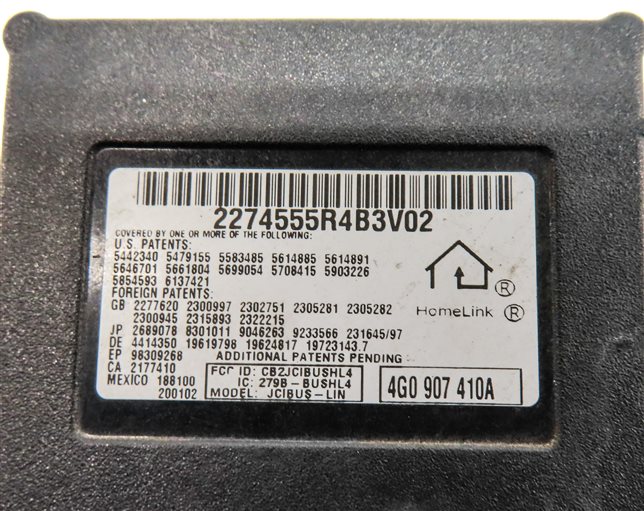 Thumbnail 5: 2013 AUDI A5 (B8 8T) GARAGE DOOR OPENER HOMELINK CONTROL MODULE