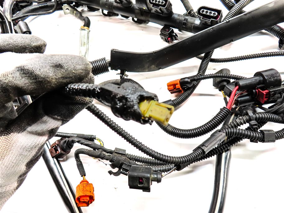 Thumbnail 7: 2013 AUDI A5 (B8 8T) 2.0L (CPMA) ENGINE MOTOR WIRE WIRING HARNESS LOOM