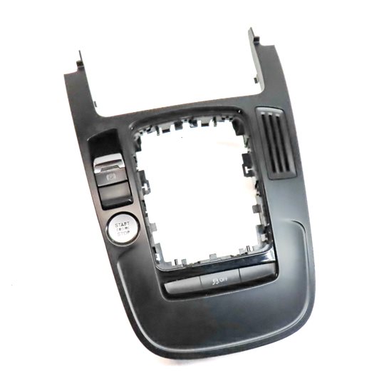13 AUDI A5 B8 8T CENTER CONSOLE SHIFTER TRIM w/ START/STOP PARKING BRAKE BUTTON