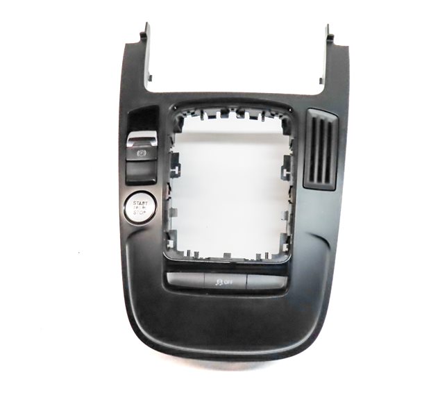 Thumbnail 2: 13 AUDI A5 B8 8T CENTER CONSOLE SHIFTER TRIM w/ START/STOP PARKING BRAKE BUTTON
