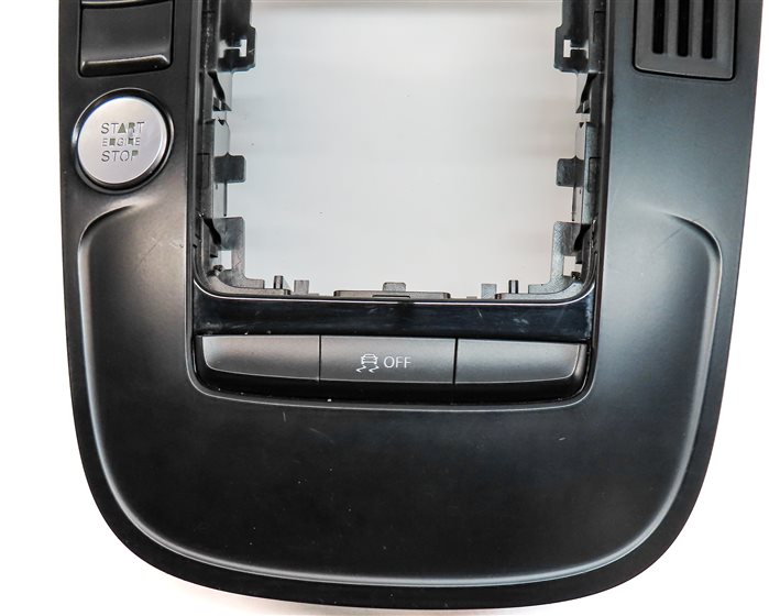 Thumbnail 8: 13 AUDI A5 B8 8T CENTER CONSOLE SHIFTER TRIM w/ START/STOP PARKING BRAKE BUTTON