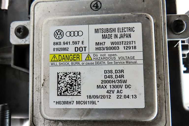 Thumbnail 6: 13-17 AUDI A5 S5 (B8 8T) LEFT DRIVER XENON HID HEADLIGHT LIGHT LAMP (NON AFS)