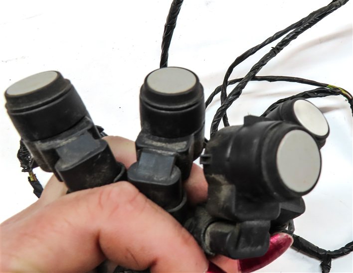 Thumbnail 5: 12 BMW M3 (E90) REAR PARK ASSIST PDC DISTANCE CONTROL WIRE SENSOR SET/4 (White)