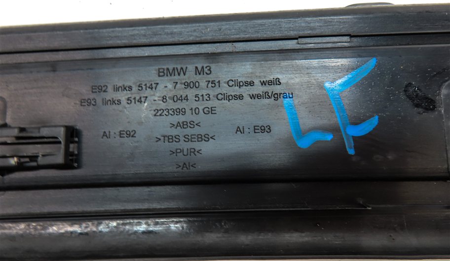 Thumbnail 5: 2012 BMW M3 (E90) FRONT LEFT & RIGHT M SPORT DOOR SILL SCUFF TRIM SET/2