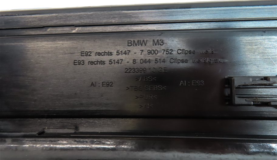 Thumbnail 7: 2012 BMW M3 (E90) FRONT LEFT & RIGHT M SPORT DOOR SILL SCUFF TRIM SET/2