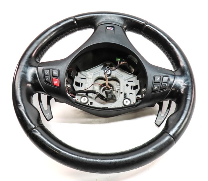 Thumbnail 3: 2008-2013 BMW M3 E90 FRONT LEFT DRIVER SPORT STEERING WHEEL w/ SHIFT PADDLES