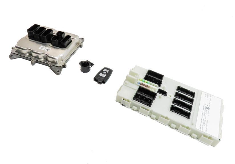 13-18 BMW 328i 428i 528i X3 X4 (F30 F32) 2.0L N26 ENGINE DME BCM MODULE KEY SET