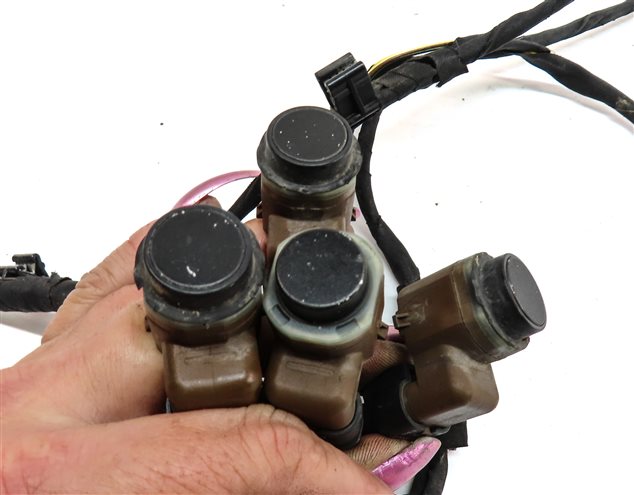 Thumbnail 4: 2015 BMW 535D (F10) FRONT PARK ASSIST PDC DISTANCE CONTROL WIRE SENSOR SET/4