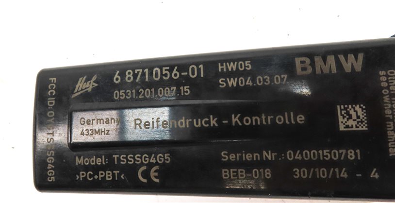 Thumbnail 5: 11-18 BMW 5 7 M5 M6 X3 X4 (F01 F06 F10 F12 F25 F26) TPMS SENSOR ANTENNA MODULE