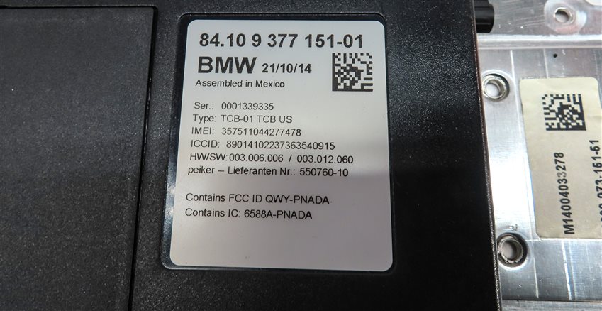 Thumbnail 6: 2015 BMW 535D (F10) TELEMATICS COMMUNICATION CONTROL UNIT MODULE
