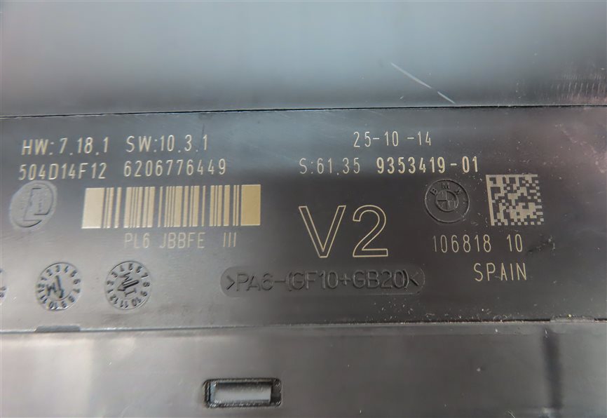 Thumbnail 6: 11-19 BMW 5 6 7 SERIES (F01 F10 F06 F12 F13) AUXILIARY BATTERY CONTROL MODULE