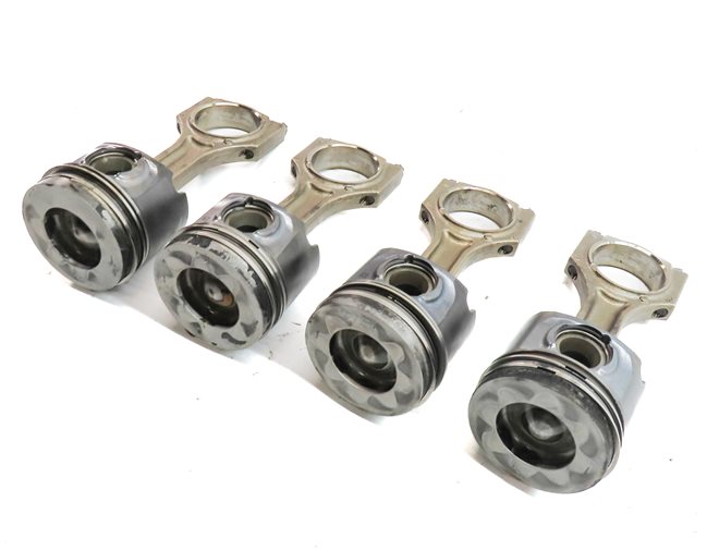 14-18 BMW 535i 740i X5 N57T 3.0L DIESEL ENGINE PISTON & CONNECTING ROD SET/4