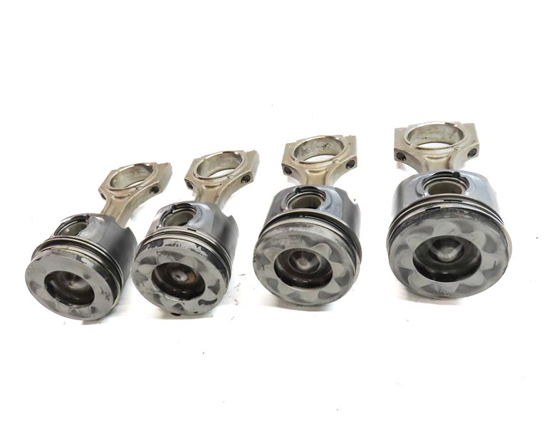 Thumbnail 2: 14-18 BMW 535i 740i X5 N57T 3.0L DIESEL ENGINE PISTON & CONNECTING ROD SET/4