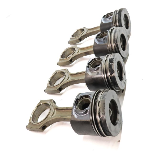 Thumbnail 4: 14-18 BMW 535i 740i X5 N57T 3.0L DIESEL ENGINE PISTON & CONNECTING ROD SET/4