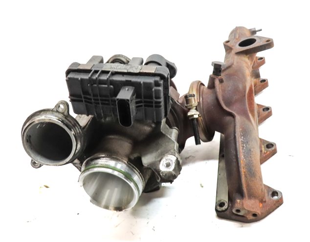 Thumbnail 2: 14-18 535i 740i X5 F10 F01 F15 N57T 3.0L DIESEL TURBO TURBOCHARGER ASSEMBLY