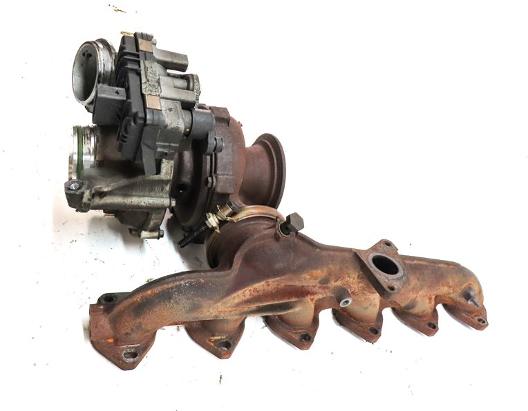Thumbnail 3: 14-18 535i 740i X5 F10 F01 F15 N57T 3.0L DIESEL TURBO TURBOCHARGER ASSEMBLY