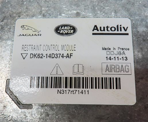 Thumbnail 6: 2014-2015 RANGE ROVER SPORT EVOQUE (L405 L494 L538) SRS SAFETY CONTROL MODULE