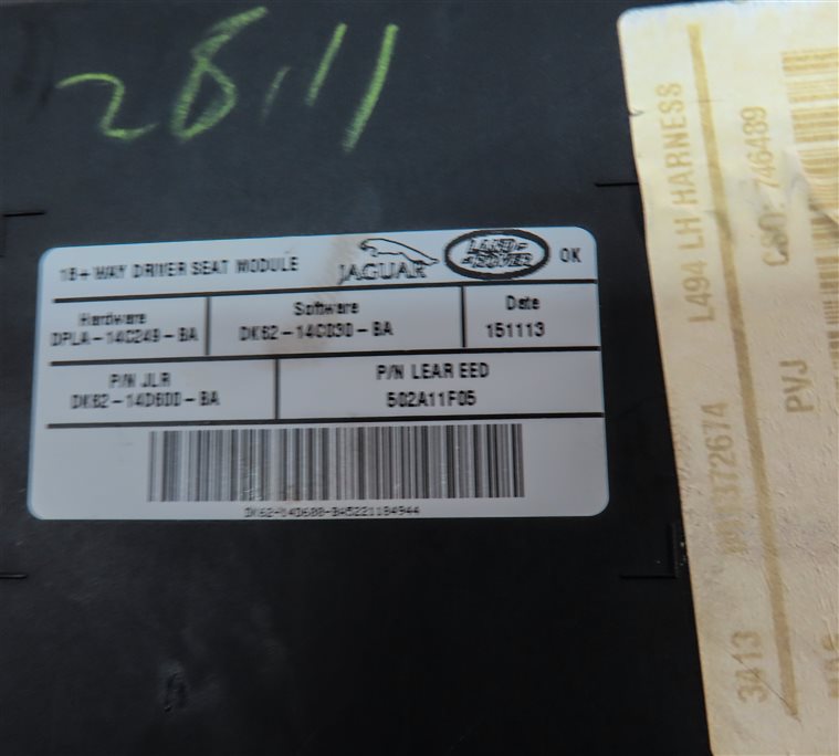 Thumbnail 7: 2014 RANGE ROVER SPORT (L494) FRONT LEFT DRIVER SEAT CONTROL MODULE