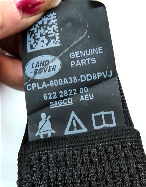 Thumbnail 6: 2014 RANGE ROVER SPORT L494 REAR 2ND ROW CENTER SEAT SEATBELT RETRACTOR (Black)
