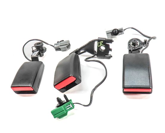Thumbnail 2: 14 RANGE ROVER SPORT (L494) REAR 2ND ROW LEFT CENTER RIGHT SEATBELT BUCKLE SET/3