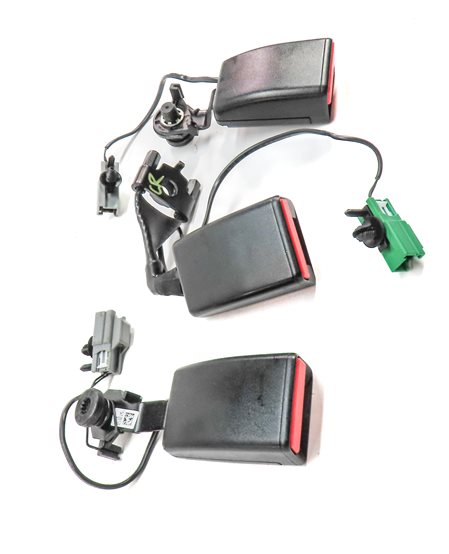 Thumbnail 3: 14 RANGE ROVER SPORT (L494) REAR 2ND ROW LEFT CENTER RIGHT SEATBELT BUCKLE SET/3