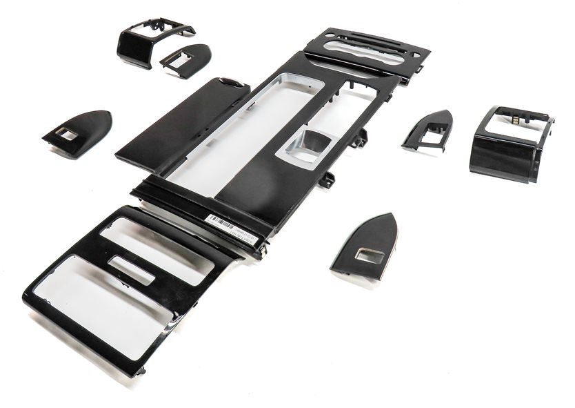 Thumbnail 2: 14 ROVER SPORT L494 INTERIOR DASH DOOR CENTER CONSOLE TRIM SET/10 (PIANO BLACK)
