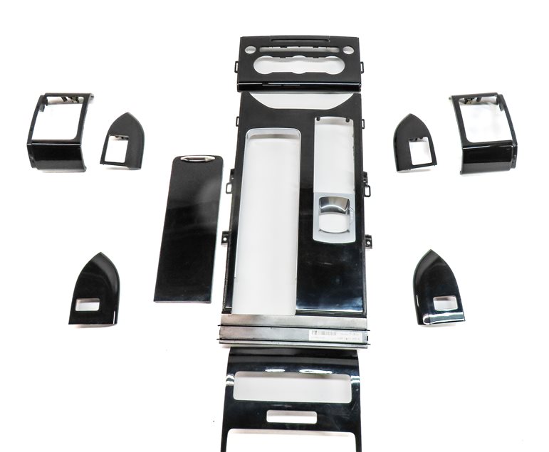 Thumbnail 4: 14 ROVER SPORT L494 INTERIOR DASH DOOR CENTER CONSOLE TRIM SET/10 (PIANO BLACK)