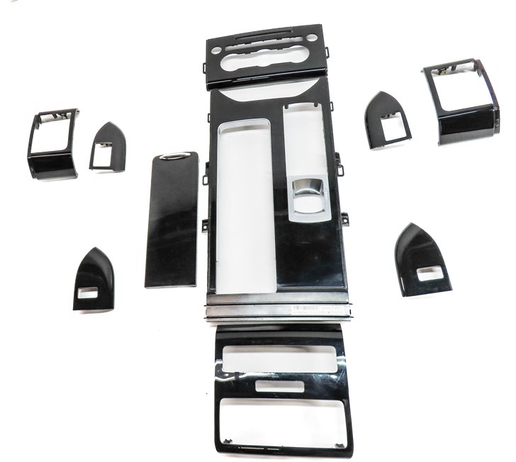 Thumbnail 5: 14 ROVER SPORT L494 INTERIOR DASH DOOR CENTER CONSOLE TRIM SET/10 (PIANO BLACK)