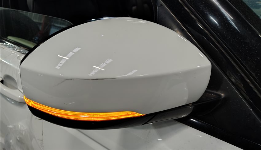Thumbnail 2: 14-20 RANGE ROVER SPORT (L494) RIGHT P-FOLD HEAT BLIND SPOT DOOR MIRROR (White)