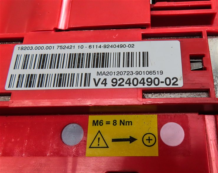 Thumbnail 3: 13 BMW 640I GRAN COUPE F06 3.0L (N55) POSITIVE BATTERY POWER DISTRIBUTION PLATE