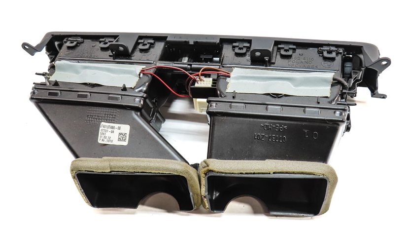 Thumbnail 5: 13 BMW 640I GRAN COUPE F06 FRONT CENTER DASH HEAT AIR AC DUAL VENT w/LOCK HAZARD