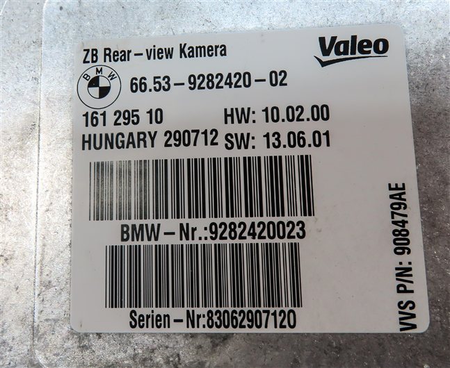 Thumbnail 3: 10-19 BMW 2 3 4 5 6 7 SERIES F01 F02 F10 F12 F22 F30 F32 REARVIEW CAMERA MODULE