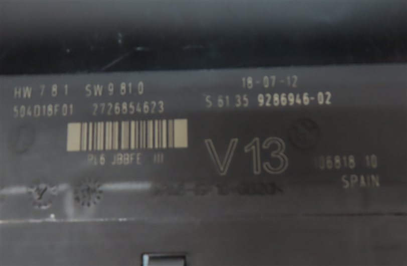 Thumbnail 3: 2013 BMW 640I GRAN COUPE (F06) 3.0L (N55) ENGINE BODY CONTROL MODULE BCM