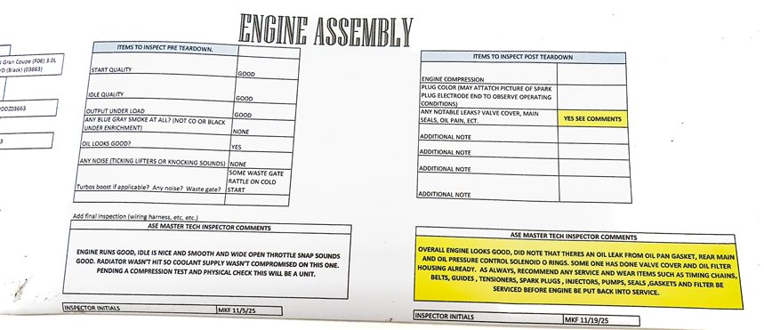 Thumbnail 11: 12-19 BMW 535i 640i 740i (F01 F02 F06) RWD 3.0L N55 ENGINE ASSEMBLY (131k)