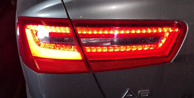 Thumbnail 2: 2012-2015 AUDI A6 S6 (C7) LEFT DRIVER OUTER TAILLIGHT BRAKE LIGHT LAMP (LED)