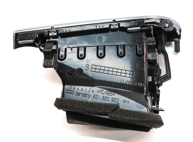 Thumbnail 5: 2013 AUDI A6 (C7 4G) FRONT RIGHT PASSENGER DASH HEAT AIR AC HVAC VENT (Black)