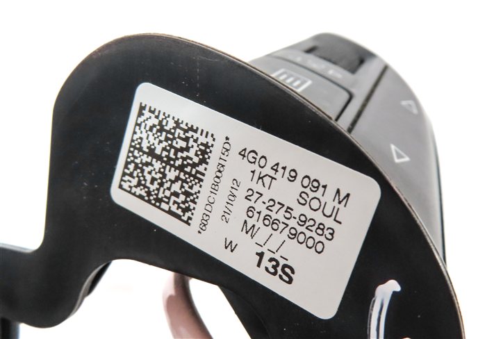 Thumbnail 7: 2013 AUDI A6 (C7 4G) DRIVER STEERING WHEEL PHONE NAVIGATION MEDIA CONTROL SWITCH