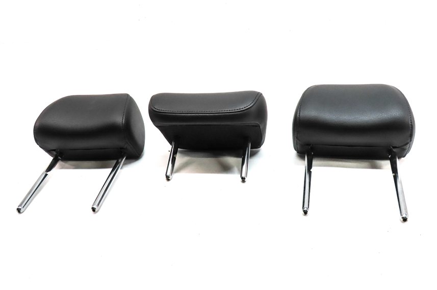 Thumbnail 2: 13-16 A4 S4 12-18 A6 S6 C7 B8 REAR LEFT CENTER RIGHT SEAT HEADREST SET 2 (Black)