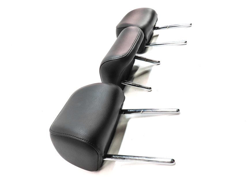 Thumbnail 4: 13-16 A4 S4 12-18 A6 S6 C7 B8 REAR LEFT CENTER RIGHT SEAT HEADREST SET 2 (Black)