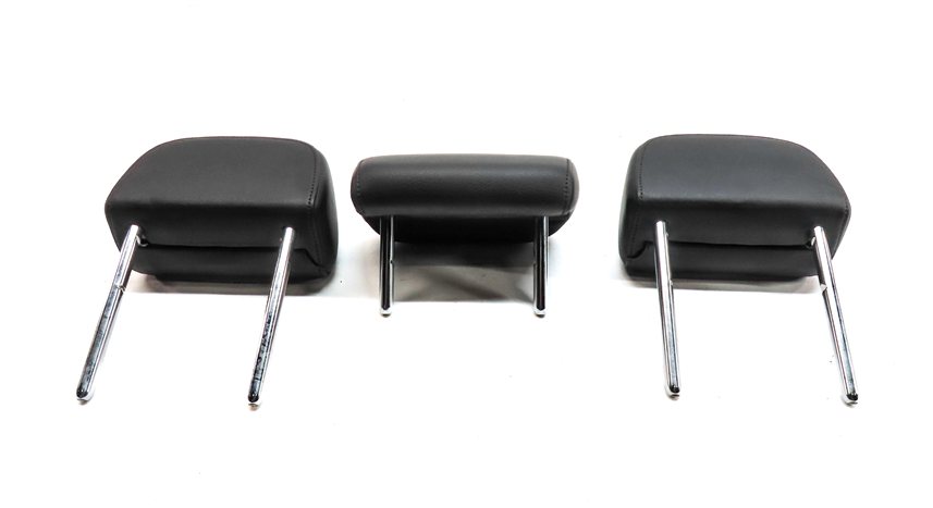 Thumbnail 7: 13-16 A4 S4 12-18 A6 S6 C7 B8 REAR LEFT CENTER RIGHT SEAT HEADREST SET 2 (Black)