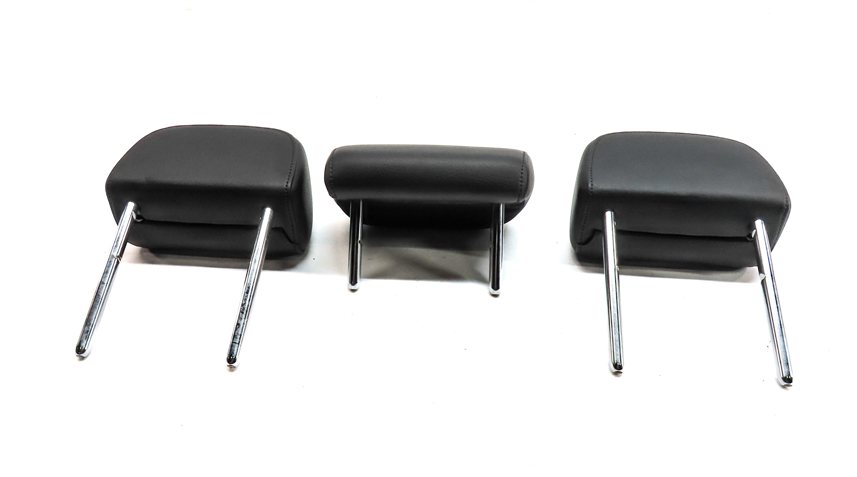 Thumbnail 8: 13-16 A4 S4 12-18 A6 S6 C7 B8 REAR LEFT CENTER RIGHT SEAT HEADREST SET 2 (Black)