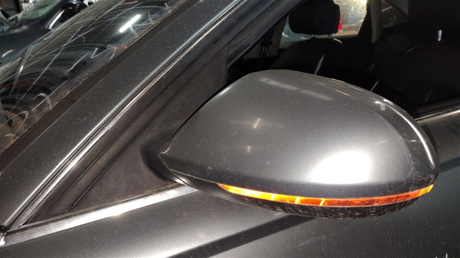 Thumbnail 2: 2012-2013 AUDI A6 (C7 4G) LEFT DRIVER MEMORY HEAT BLIND SPOT DOOR MIRROR (Gray)