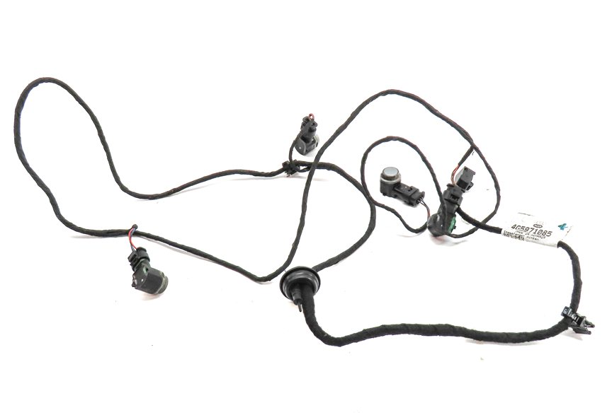 Thumbnail 2: 13 AUDI A6 C7 4G REAR PARK ASSIST PDC DISTANCE CONTROL WIRE SENSOR SET/4 (Gray)