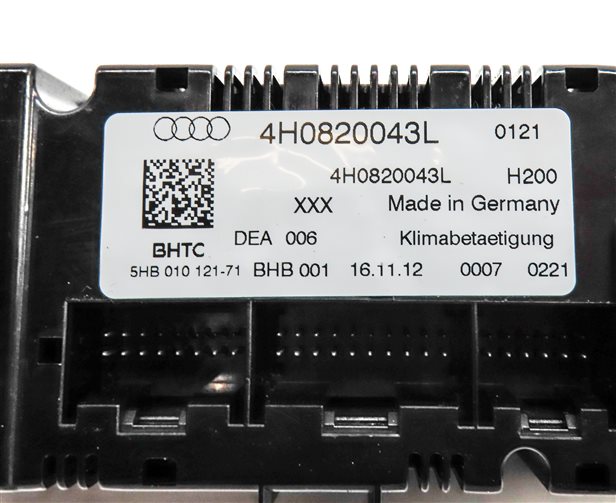 Thumbnail 6: 2011-2014 AUDI A8 S8 (D4 4H) FRONT HEATER A/C TEMPERATURE CONTROL (w/ SEAT VENT)