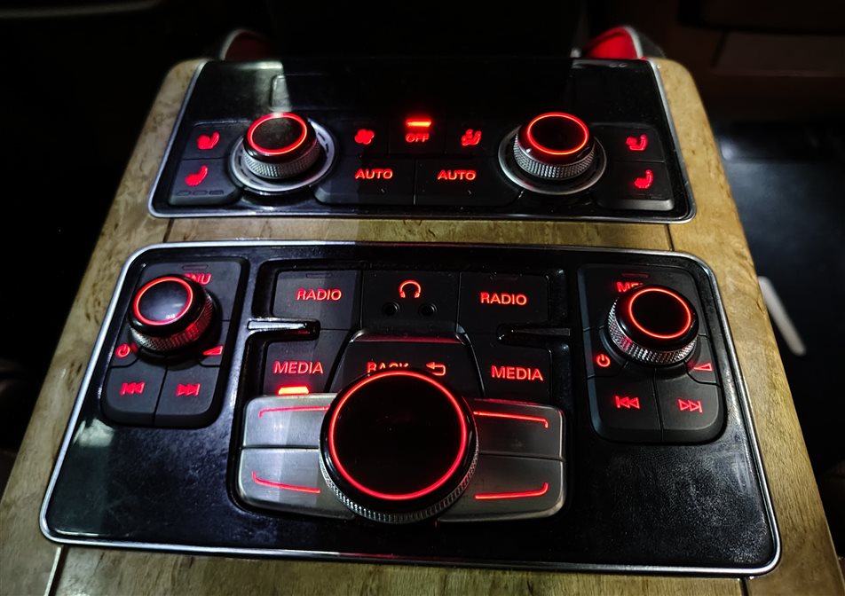 Thumbnail 2: 11-18 AUDI A8 S8 (D4 4H) REAR RADIO STEREO MULTIMEDIA MEDIA MMI CONTROL PANEL