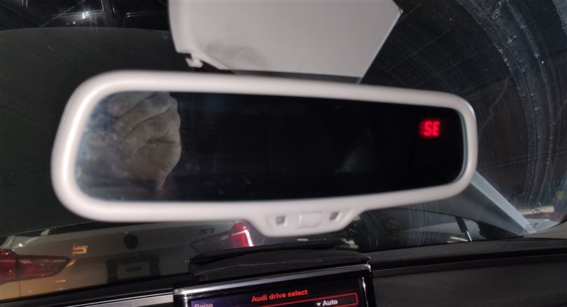 Thumbnail 2: 12-17 AUDI A5 S5 RS5 A8 S8 Q5 SQ5 AUTODIM REARVIEW MIRROR w/COMPASS (Gray)