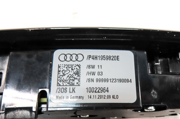 Thumbnail 5: 2013 AUDI A8 (D4 4H) REAR RIGHT SEAT POSTION ADJUST SWITCH w/ LUMBAR & MASSAGE