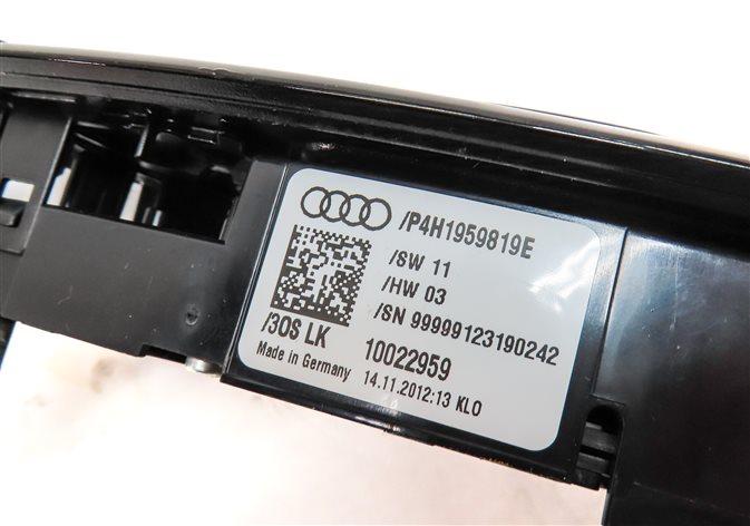 Thumbnail 5: 2013 AUDI A8 (D4 4H) REAR LEFT SEAT POSITIONG ADJUST SWITCH w/ LUMBAR & MASSAGE