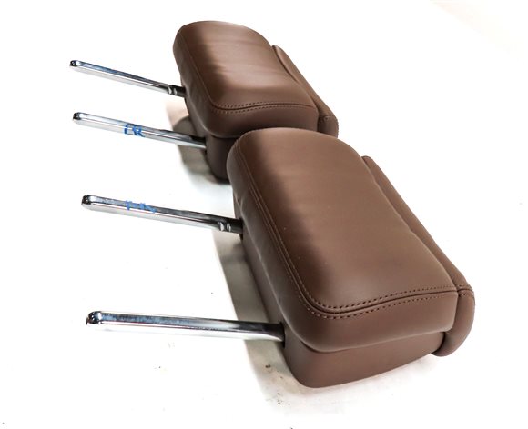 Thumbnail 3: 11-15 AUDI A8 S8 D4 4H REAR LEFT & RIGHT SEAT BACK HEADREST SET/2 (Brown)