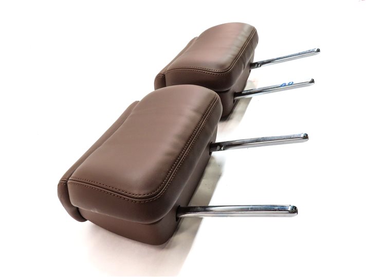 Thumbnail 4: 11-15 AUDI A8 S8 D4 4H REAR LEFT & RIGHT SEAT BACK HEADREST SET/2 (Brown)